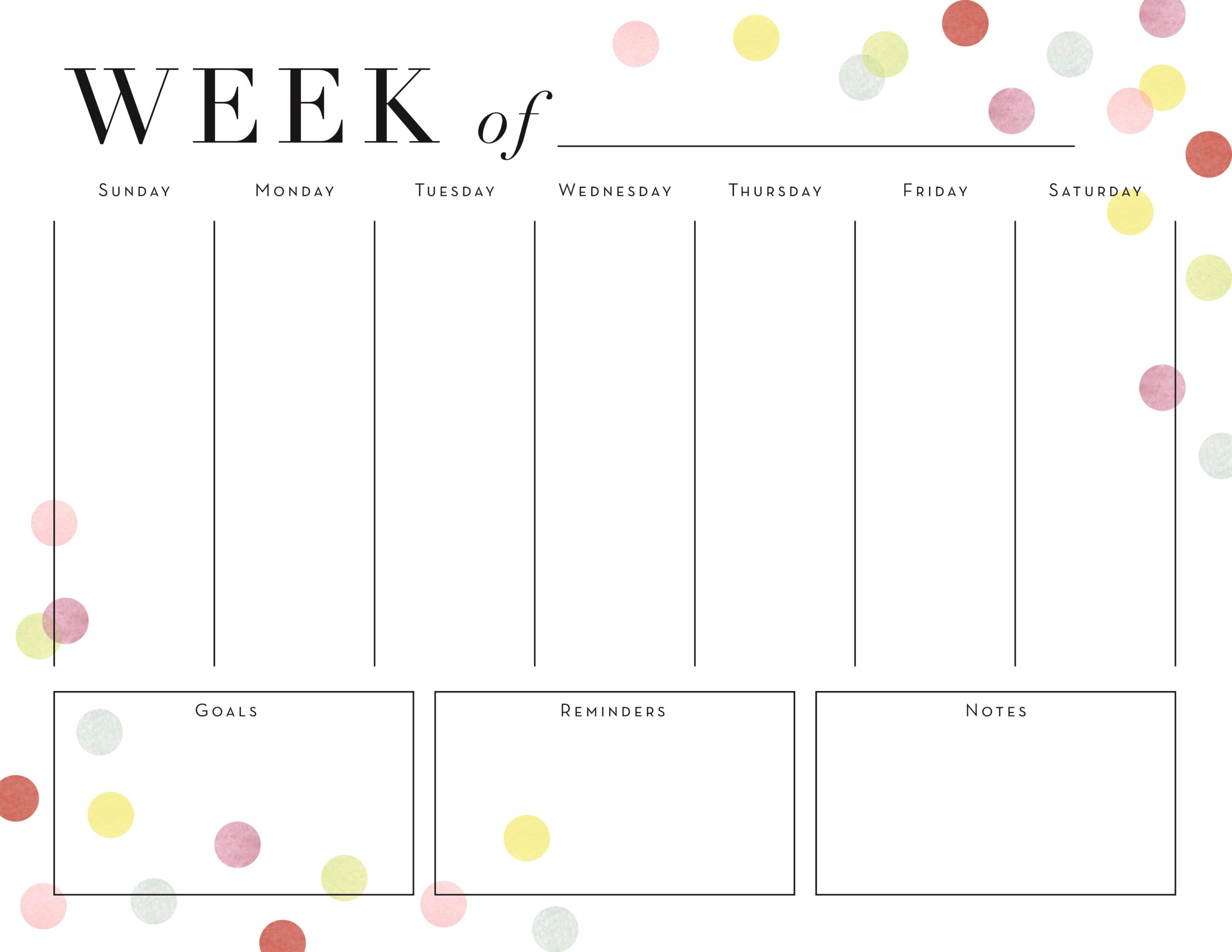 Moms’ Weekly Planners Printable