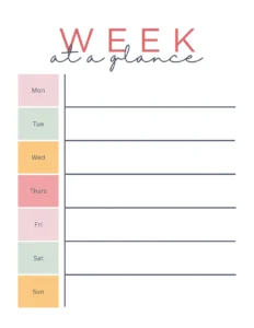 Printable Daily Yearly Planner