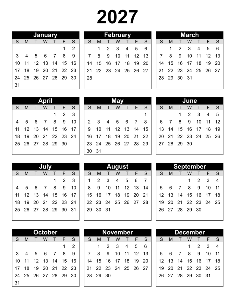 Yearly Planner Template